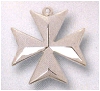 8-Point Maltese Cross, Concave High Polished 3/4