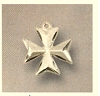 8-Point Maltese Cross, Convex Satin-Finish 7/16