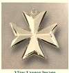 8-Point Maltese Cross, Convex Satin-Finish 3/4