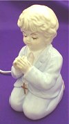 Boy With Rosary Night Light