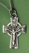 Celtic Crucifix 13/16 In. Sterling, # 11296