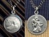 Sterling Track St. Christopher Medal, # 6038