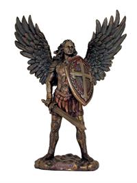 11" Veronese St. Michael, Cold Cast Bronze with Highlights, # 1694