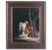 Agony in The Garden Picture, 11-1/4"x13-1/4, Antique Gold & Espresso Frame, Italian Print Under Glass # 25793