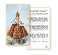 Novena de las Nueve Horas al Nino Jesus de Praga Spanish Paper Holy Cards, 100-Count Value Pack, # 2907