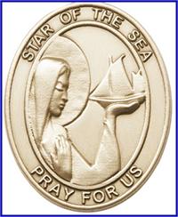 Visor Clip, Bronze Oxide Finish, Star of the Sea, 1-5/8", # 45946