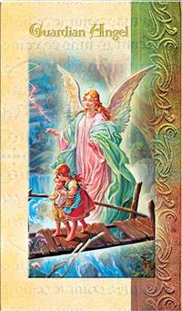 Guardian Angel Folding Prayer Card, 10-Pack, # 59151