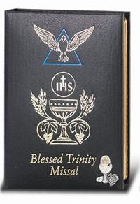 Black "BLESSED TRINITY" MISSAL, # 6376
