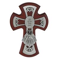 6" Cherry and Pewter Gifts of the Spirit Cross, # 8938