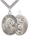 Basketball / St. Christopher Medal in Fine Pewter, 1