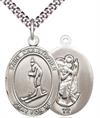 Skiing / St. Christopher Medal in Fine Pewter, 1