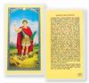 ORACION A SAN EXPEDITO Spanish Laminated Holy Card, 2-5/8