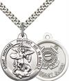 St. Michael / Coast Guard Medal, Fine Pewter, 3/4
