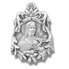 Sterling Silver St. Therese Medal, 13/16