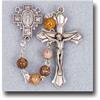6mm Natural Stone Rosary, Jasper, # 55513
