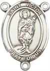 St. Victor of Marseilles Rosary Center, Sterling Silver, 3/4